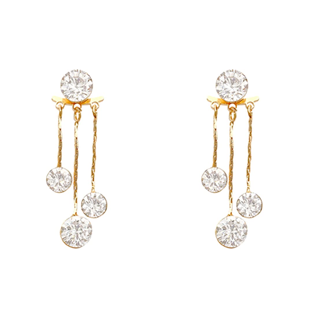 Yellow Chimes Earrings For Women Gold Tone Crystal Studded Tassel Clip On Stud Earrings For Women and Girls (B0B8DKYQ71) Amazon Price History, Amazon Price Tracker
