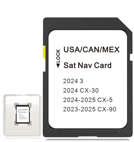 CX-5 ナビゲーションSDカードマップアップデート、KMV666EZ1Bナビゲーションアクセサリー CX-90 2023-2025、CX-30/3 2024 USA/CAN/MEXマップ用