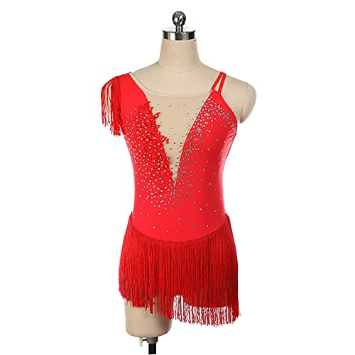 Robe patinage artistique scintillante sans manches pour ballet