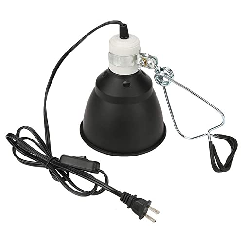 KBOLAE Abrazadera de metal para lámpara de calor para reptiles, base de soporte de calefacción para hábitat de mascotas
