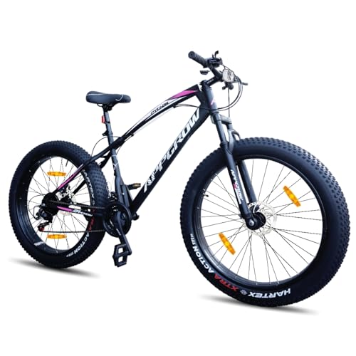 Image of Python Fat Bike 26T Multi Speed Bike | Front Suspension & Disc Brake | Lightweight Magnesium Wheel | Age Group: 10+ Years | (Frame: 18 Inches) (Black)