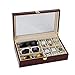 Produktbild Shoubh Uhrenbox Uhr-Storage Box-Uhr Display Box 6 Stück-Uhr-Fall 3 Stück Brillen Lagerung Leatherette Combo Jewelry Box Sunglass Glas-Vitrine Organizer Uhren Anzeigen-Aufbewahrungsbehälter