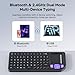 All-in-One Bluetooth Keyboard with Touchpad – Sturdy Aluminum Frame, Rechargeable & Portable – Seamless Connectivity for iPad, Mac, PC – The Perfect Companion for Smart Home, IT Tech & Field Service.