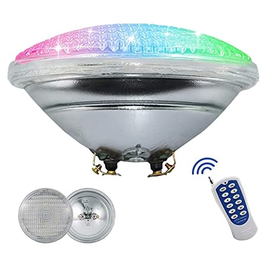 Luces LED para piscina, AC 12 V 45 W PAR56 luces de piscina de repuesto para piscina, cambio de color RGB, IP68 impermeable, con control remoto
