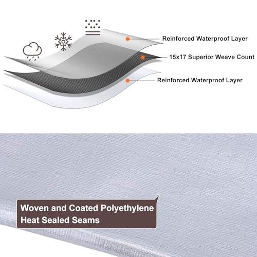 Patiobay Tarp 10X20Ft, 16 Mil Large Tarp, Tarps Heavy Duty Waterproof With Grommets Every 23.6" thumb #4