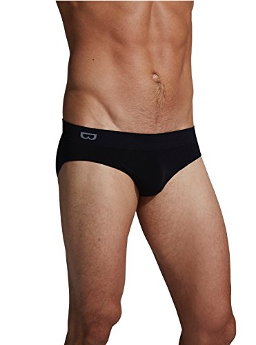 Boody Organic Bamboo EcoWear Men's Brief, Black, Medium