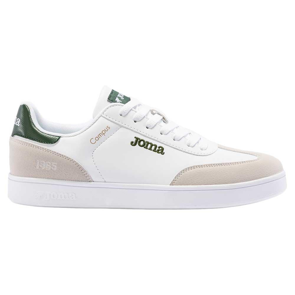 Joma Deportivo CCAMS2415 Zapatilla CLÁSICA Casual Retro C.Campus Men 2415 Blanco Verde Plantilla EXTRAÍBLE Memory Foam 28289