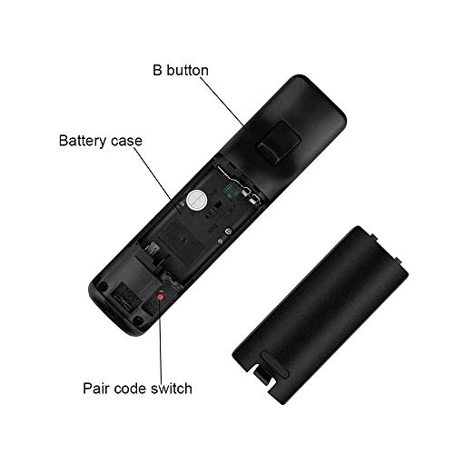 ZOTAIN 2 Packs Wii Remote Controller Compatible with Nintendo Wii & Wii U, with Silicone Case and Wrist Strap (Black X 2) - Thumbnail 3