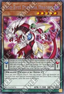 Odd-Eyes Persona Dragon BLCR-EN074 Secret Rare Englisch Boosterfrisch 1. Auflage - Battles of Legend: Crystal Revenge - mit ReCollectibles-Versandschutz - für Yu-Gi-Oh!