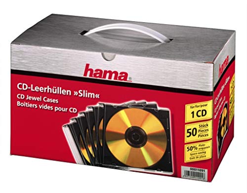 Preisvergleich Produktbild Hama CD- / DVD-Leerhülle "Slim", Slim Case, 50 Stück