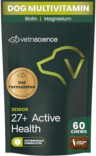 VetriScience Senior 27+ Active Health Chews, Canine Plus Daily Mu...