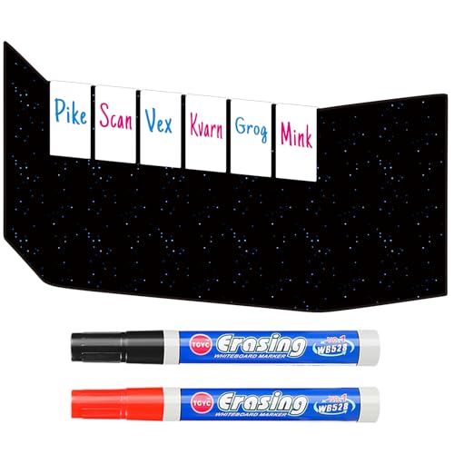 Aizesuro Acrylic Erasable Screen Top Initiative Trackers 6PCS for DND, Other Tabletop RPG (White 6pcs)