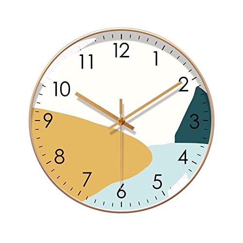Horloge murale decorative silencieuse moderne de 30.5 cm facile a lire