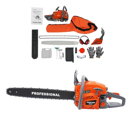 OMMUNICT 22In Gas Chainsaw, 60CC 2 Stroke Gas Powered
