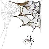 ETUCYNG Spider Web Window Cling - Pegatinas De Telaraña Halloween Para Ventanas | Adhesivos Para Pared Decoraciones Para Sala Dormitorio Baño Fiesta Cumpleaños Aula Apartamento Oficinas