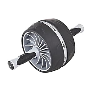 PhysioRoom Ab Roller Exercise Wheel with Auto Return – Chest, Arms, Shoulder & Abdominal Wheel Roller Workouts | Core Strength Training Equipment with Broad Spinner Design for Stability