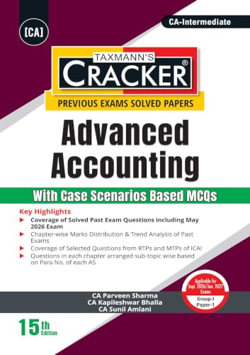 Image of Taxmann's CRACKER COMBO for CA Inter | May /Sept. 2026 Exams - Group I | Papers 1 to 3 | CRACKER Series | Advanced Accounts, Law, and Tax | February 2026 Edition | Set of 3 Books
