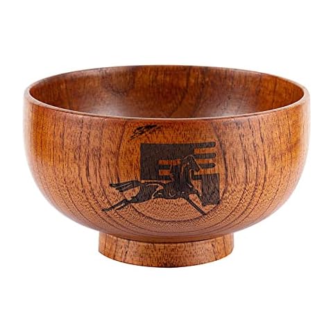 UPTALY Natural Jujuba Wooden Bowl Cover