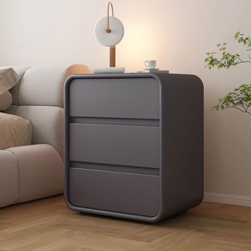 SFNIOKFG Mueble de Almacenamiento para Dormitorio, mesita de Noche de Madera con Tres cajones, mesita de Noche de 3 cajones, mesita de Noche de Madera Maciza, Adecuada para Dormitorio, Sala