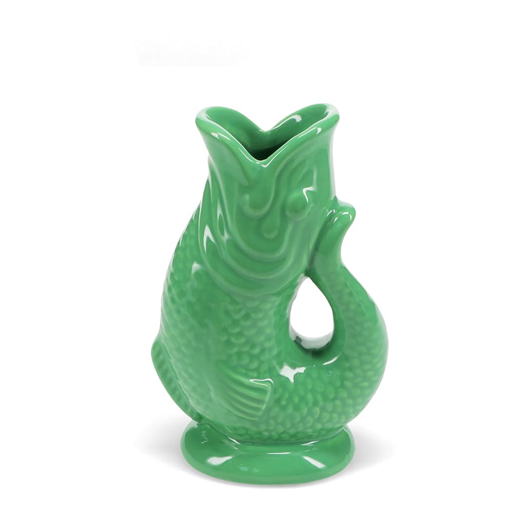 Rex London Green Ceramic Fish Vase