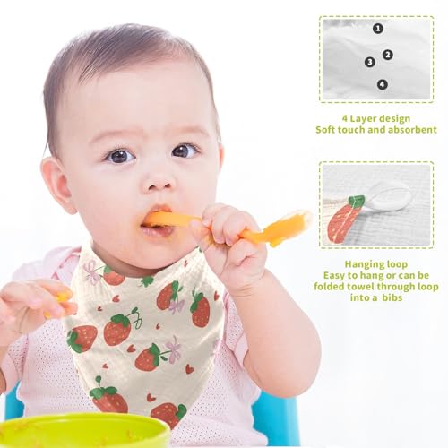 Image of Washcloths Set Bathroom Kitchen Wash Cloths Face Towels Wipes Strawberry Bowknot Decorative 12x12 Inch 5 Pack