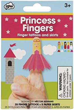 NPW-USA Princess Temporary Tattoo Finger Puppet Kit