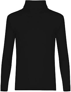 LUXE DIVA Baby,Clothing,Baby Boys 0-24m,Tops,Polos LUXE DIVA Kids Unisex Girls Boys Rib Polo Neck Top Turtle Neck Long Sleeve Rib Tops Size 5/6 7/8 9/10 11/12 & 13 Years