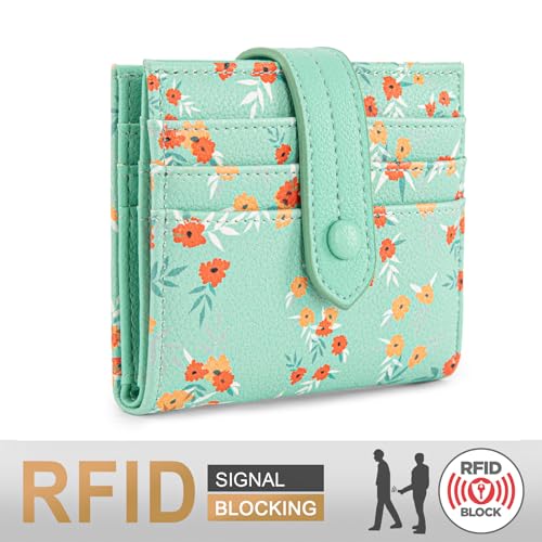 Image of Montana West X Wrangler Small Women's Wallet Slim Simple Girls Wallet RFID Credit Card Holder Minimalist Zipper Coin Pocket