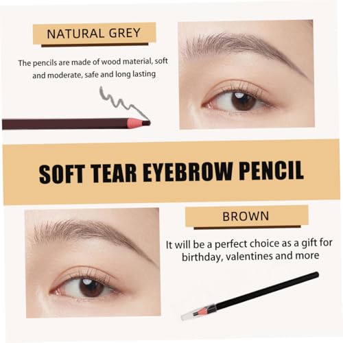 Lápices de cejas impermeables que no se corren con el sudor pack de 10 piezas con cuerda 3