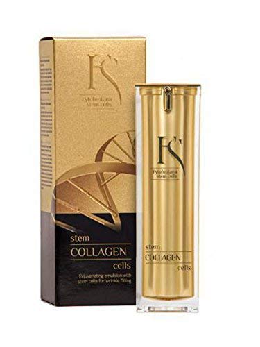 Research Product Collagen Anti Wrinkle with Stem Cells, Palmitoyl-Tripeptide-5, Peptides, DMAE, Hyaluronic Acid & TrioStem3 Complex for Men & Women 30 ml Made in Switzerland