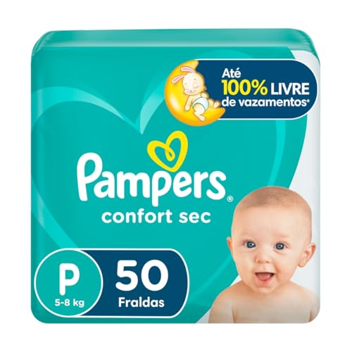 Fralda Pampers Confort Sec Tamanho P 50 Unidades