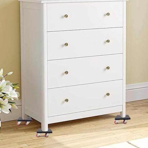 Möbelrollen-Set, 4 Stück, 400 kg Tragkraft, 360° drehbar, für schwere Möbel (9 Stück)