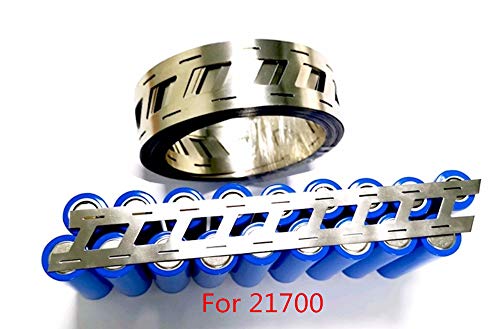 SUIDI 21700 Nickel Strip 2p 0.15x27.5x21.5mm(2M) for Li Cell Battery Welding,Pure Nickel Strip Offset Nickel Strips for Battery Welding 21700