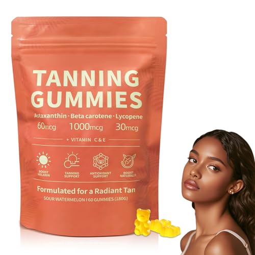 Tanning Gummies, 2026 New Tanning Gummies for Tanning Gummies That Work Fast Without Sun, Radiant...