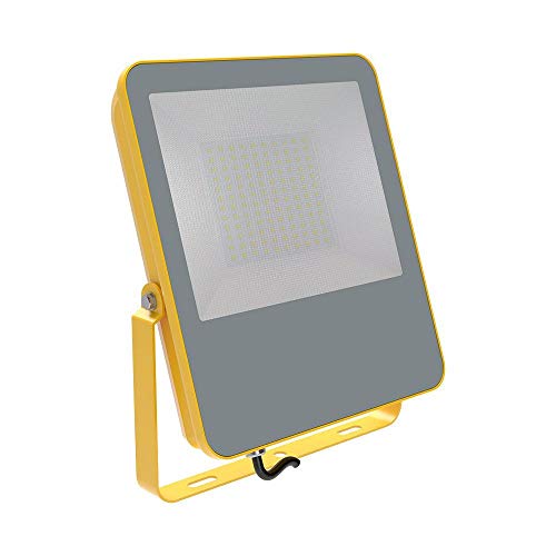 V-TAC LED Work Light - Portable Floodlight - Work Lights Main Powered 100W 10000 Lumen 6400K IP65 Waterproof Security Light Built in Wire with BS Plug for Workshop Garage Construction