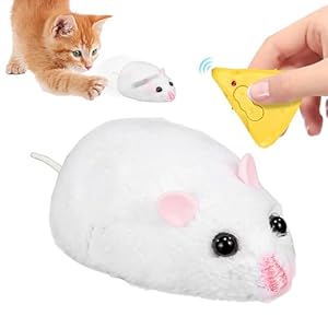 Gelangweilte PET-M&auml;use &ndash; interaktives Katzenspielzeug | Remote Control Mousse Cat Toy | Interaktives Spielzeug f&uuml;r Indoor-Katzen | Gro&szlig;e Rassen Kleine Jagdtiere F&uuml;r Kurze