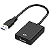 Produktbild Amazan USB zu HDMI Adapter,USB 3.0/2.0 auf HDMI Adapter 1080P Full HD (Stecker auf Buchse) Video und Audio Multi-Display Konverter , Laptop HDTV TV kompatibel mit Windows XP/10/8/7 - Schwarz(Black)
