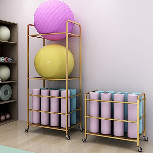 Support de rangement pour ballons de yoga métallique blanc - 5