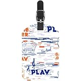 Dimensions : 7,1 x 11,4 cm, vous recevrez 2 étiquettes à bagages avec des cartes d'adresse.