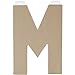 Darice Paper Mache Letter - M - 8 x 5.5 x 1 inches