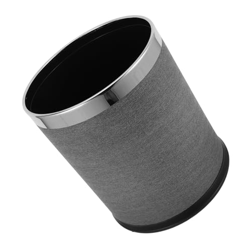 Caneca de basura rectangular 10L estilo retro gris miniatura 1