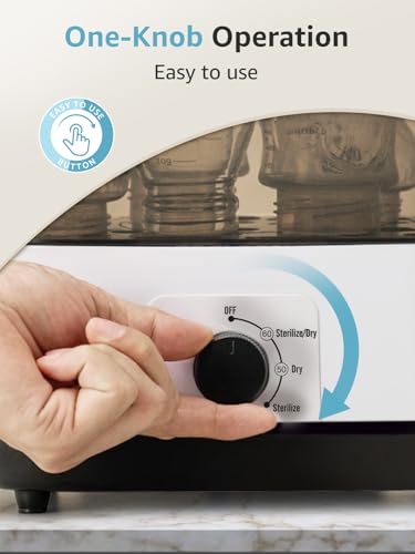 grownsy adjustable 3 in 1 large bottle sterilizer and dryer electric steam baby bottle sterilizer sanitizer for baby bottles amp pacifiers breast pump parts