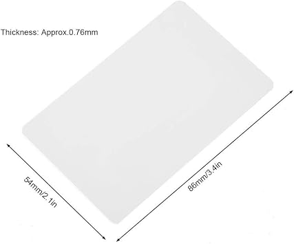 Premium White Blank Plastic PVC Cards, 100pcs/Set Contactless 125kHz Smart RFID Proximity ID Card Read-only Access Card EM4100