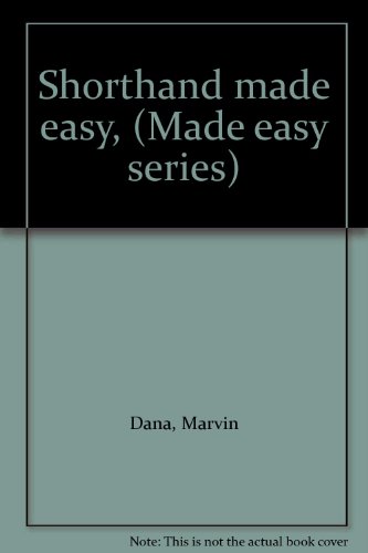 Shorthand made easy, (Made easy series) B00085LDHG Book Cover