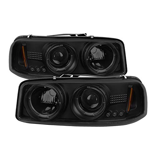 Spyder Auto 5078292 LED Halo Projector Headlights Black/Smoked