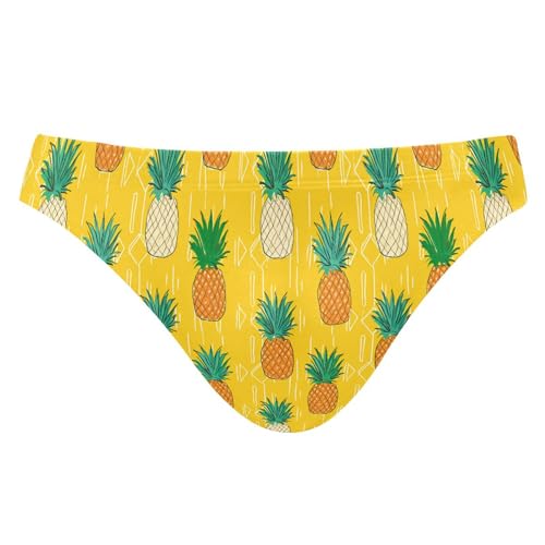 Pineapple Fruit Swim Briefs for Men Swimsuit Bikini Swimwear S B0404307