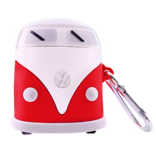 MOLOVA Case for Airpods 1&2 Case,Soft Silicone 3D Cute Funny Fun Cartoon Character Kawaii Airpods Cover Fashion Protective SkinÂ case with Keychain for Kids Teens Boys Girls(W Car)