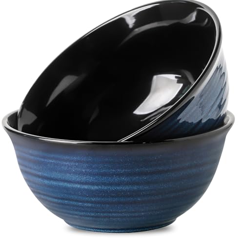 Hasense-Large-Serving-Bowls-9-Inch-Ceramic-Salad-Bowls-84-oz-Serving-Dishes-for-Entertaining-Deep-Bowl-Set-Perfect-for-Soup-Pasta-Pho-Popcorn-Fruit-Dishwasher-Microwave-Safe-Set-of-2-Navy-Blue Hasense Large Serving Bowls 9 Inch Ceramic Salad Bowls 84 oz Serving Dishes for Entertaining Deep Bowl Set Perfect for Soup Pasta Pho Popcorn Fruit Dishwasher Microwave Safe Set of 2 Navy Blue