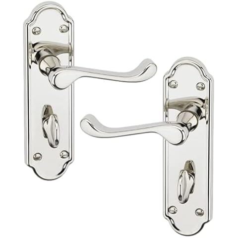 Ashworth Polished Nickel Modern Door Handle Set Cover