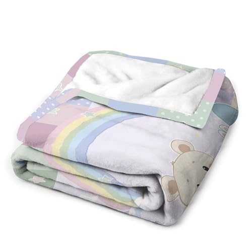 Couverture polaire patchwork idéale pour décorer une chambre d'enfant - 8